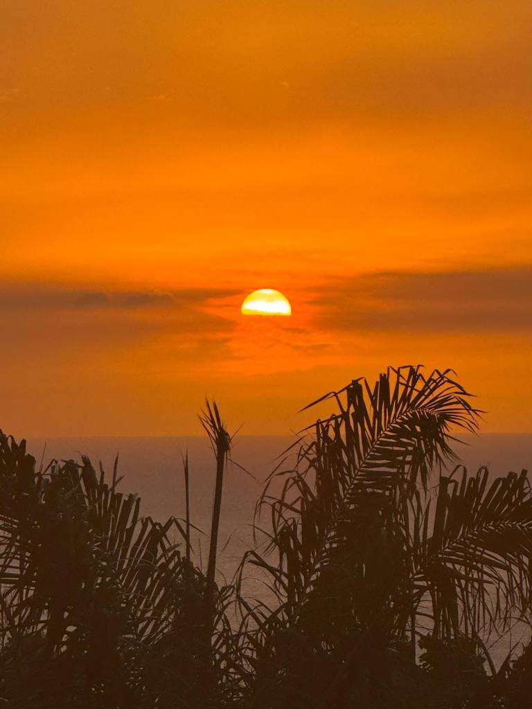 Sunset from pool deck Jun 2025.